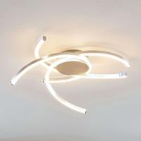 Lindby Katris LED-Deckenleuchte, 58 cm, alu
