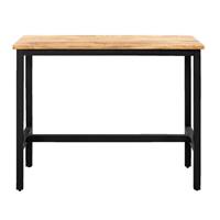 Leen Bakker Bartafel Kyan - zwart/naturel - 105x137x67 cm