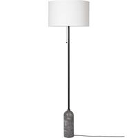 Gubi Gravity vloerlamp grijs marmer/witte kap