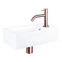 Douche Concurrent Fonteinset Force Keramiek Gebogen Kraan Rood Koper