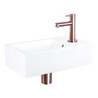 Douche Concurrent Fonteinset Force Keramiek Rechte Kraan Rood Koper