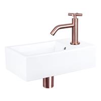 Douche Concurrent Fonteinset Force Keramiek Gebogen Kraan X Rood Koper