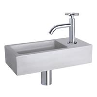 Douche Concurrent Fonteinset Ravo Beton Licht Grijs Gebogen Kraan X Chroom