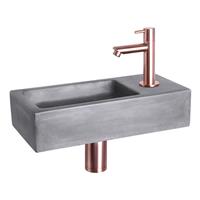 Douche Concurrent Fonteinset Ravo Beton Donker Grijs Rech Rood Koper