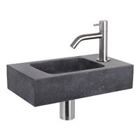 Douche Concurrent Fonteinset Force Bombai Black Gebogen Kraan Mat Chroom