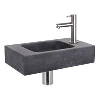 Douche Concurrent Fonteinset Force Bombai Black Rechte Kraan Mat Chroom