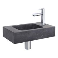 Douche Concurrent Fonteinset Force Bombai Black Rechte Kraan Chroom