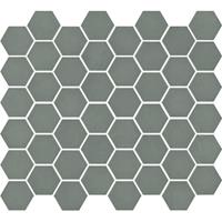 The Mosaic Factory The Moasaic Factory Valencia mozaïektegel 4.3x4.9x0.5cm hexagon khaki mat voor wand en vloer en voor binnen en buiten vorstbestendig VAL82M