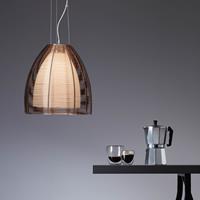 Brilliant Leuchten Relax Pendelleuchte 30cm bronze/chrom