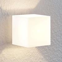 Lindby Nanda glas-wandlamp, hoekig