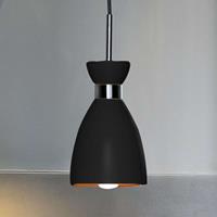 Hanglamp zwart retro design jaren 60 fitting E14 Spaans design Faro 20050