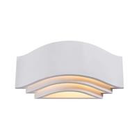 Lindby Gips-Wandlampe Amran, weiß, dreistufig