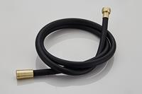 saniclear Brass Pro doucheslang geborsteld messing mat zwart