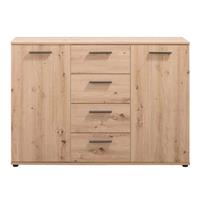 Leen Bakker Kast Praag - eikenkleur - 85x120x35 cm
