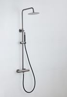 saniclear Iron Pro opbouw regendouche verouderd ijzer / gunmetal 20cm hoofddouche staaf handdouche