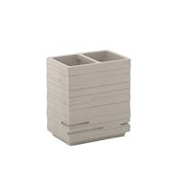 Sapho Tandenborstelhouder  Quadrotto Vrijstaand 11.5x10.2x6.2 cm Polyresin Beige 