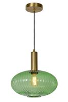 Lucide MALOTO Hanglamp Ø 30cm E27/40W Groen/Messing