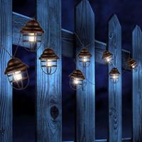 Globo Solar-lichtketting Lina met 8 lantaarns