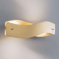 Lucande Lian LED wandlamp in messing
