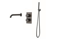 saniclear Iron inbouw badkraan verouderd ijzer