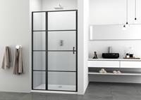 Sanotechnik Dusch-Pendeltür Elite Black, Sicherheitsglas, 118-120 cm Breite