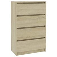 vidaXL Sideboard Sonoma-Eiche 60×35×98,5 cm Spanplatte Braun