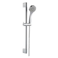 Nemo Start Lugo douchestangset compleet 650 mm met bevestigingen gladde kunststofflexibel 1 jet met glijstuk verchroomd S0821+T0201+HOSE 1.75M
