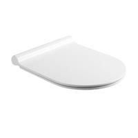 Nemo Spring Purcompact Dunne WCzitting - 35.5x45.5cm - duroplast - softclose - takeoff mechanisme easy clean - antibacterile - wit TR-A29-S