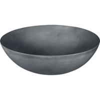 Looox Ceramic raw opzetkom rond 40cm dark grey WWK40DG