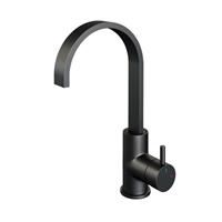 Brauer Black Edition Wastafelmengkraan hoog draaibare uitloop energy-saving opbouwkraan zwart mat 5-S-003-S2