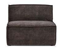 Rivièra Maison Modulaire BankThe Jagger' Center 95cm, Velvet, kleur Grimaldi Grey