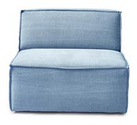 Rivièra Maison Modulaire BankThe Jagger' Center 95cm, Cotton, kleur Ice Blue