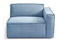 Rivièra Maison Modulaire BankThe Jagger' Corner Arm Rechts, Cotton, kleur Ice Blue
