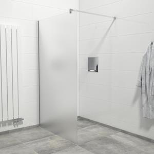 Saniclass Bellini Inloopdouche - 140x200cm - mat glas - chroom WR140-C/NFF/F