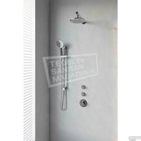 Brauer Thermostatisch Inbouwdoucheset  Chrome 20cm Hoofddouche Wandarm 3 Standen Handdouche op Glijstang Chroom