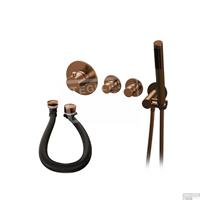 Brauer Inbouwthermostaatset  Copper Incl Staafhanddouche En Badafvoer Koper