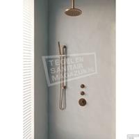 Brauer Thermostatisch Inbouwdoucheset  Copper 20cm Hoofddouche Plafondarm Staafhanddouche op Glijstang Koper