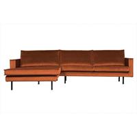 Be Pure Home Rodeo bank chaise longue links roest velvet