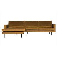 Be Pure Home Rodeo bank chaise longue links oker velvet