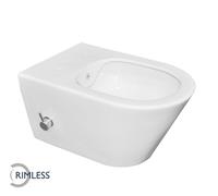 mueller Monta randloze douche wc inclusief bidet 53cm wit