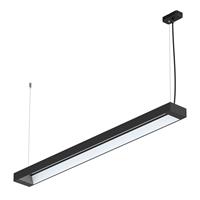 Arcchio Cuna LED-Pendellampe, schwarz, eckig 92 cm