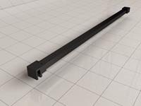 wiesbaden Slim stabilisatiestang 120cm zwart mat