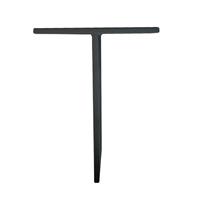 Furniture Legs Europe Set zwarte massieve T meubelpoten 28 cm