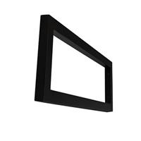 Mat-zwarte vierkante supportbeugel 40x14 38.4252