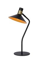 Lucide Tischlampe Pepijn in Schwarz und Gold