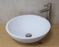 New Stone wastafel set solid surface met RVS kraan compleet