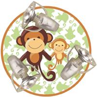 Deckenleuchte Affe mit drei Spots