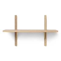 Ferm Living Sector Shelf wandplank S/S Natural Oak - Brass