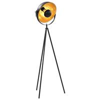 VidaXL Lamp staand E27 31 cm zwart en goud