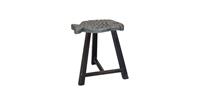 Fine Asianliving Asian Fish Stool Designed Grey H49cm